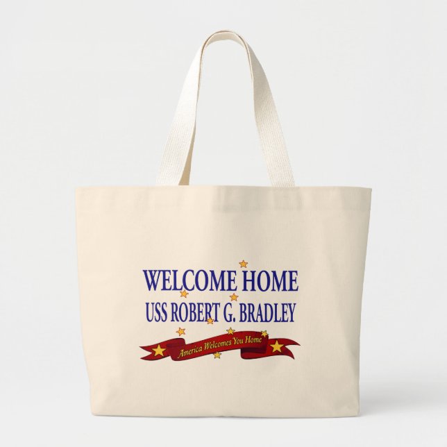 Grand Tote Bag USS à la maison bienvenu Robert G. Bradley (Devant)