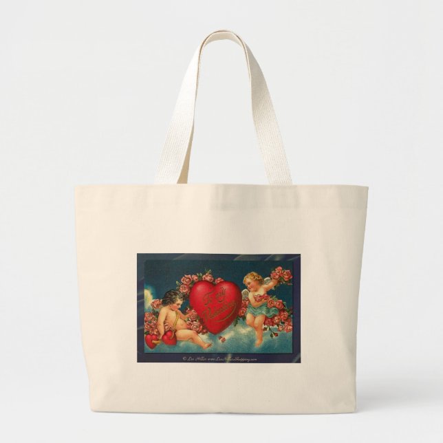 Grand Tote Bag Valentine Victorienne À Ma Valentine (Devant)