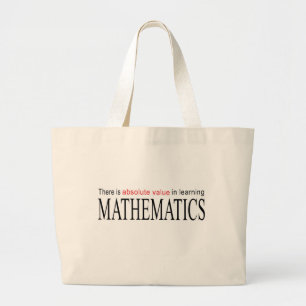 Grand Tote Bag Valeur absolue de _de mathématiques dans l'étude