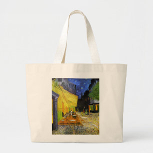 Grand Tote Bag Van Gogh, "Café Terrasse at Night" Parc d'ー ジ just