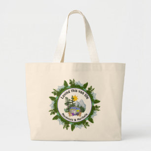Grand Tote Bag Van Vie personnalisée Camper CARAVAN