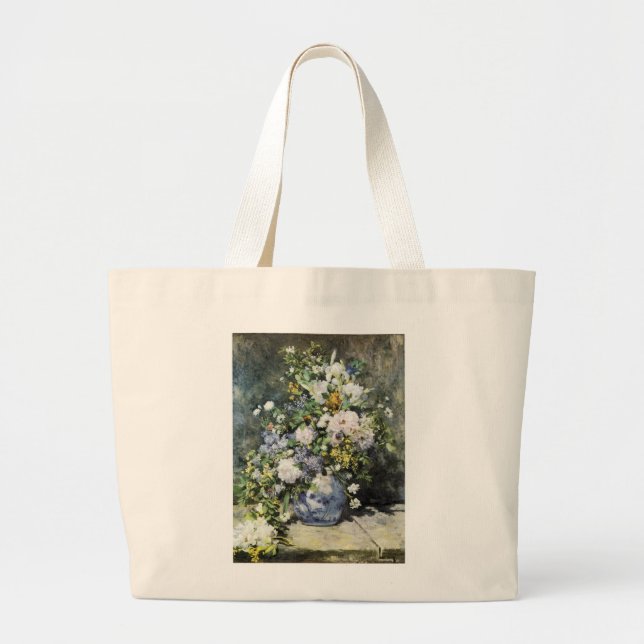 Grand Tote Bag Vase de fleurs (Devant)