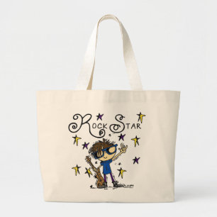 Grand Tote Bag Vedette du rock de brune