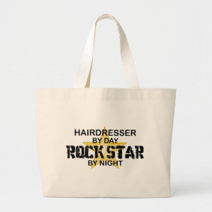 Grand Tote Bag Vedette du rock de coiffeur par nuit