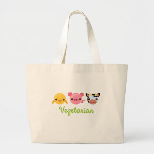 Grand Tote Bag Végétarien