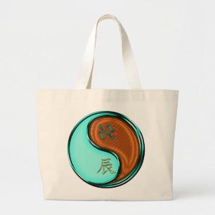 Grand Tote Bag Verseau & Dragon de Bois