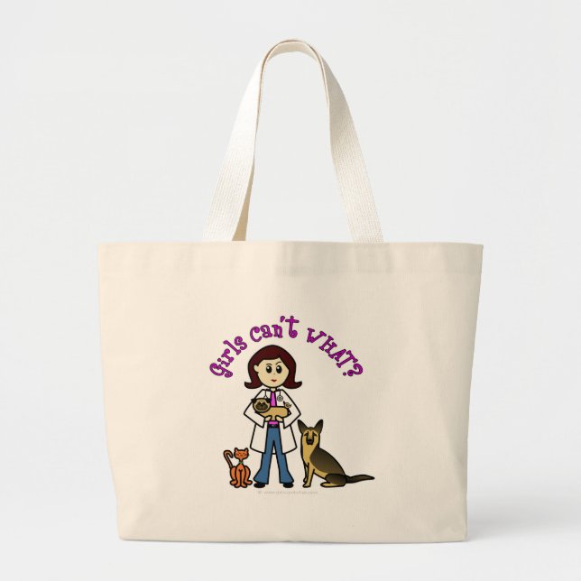 Grand Tote Bag Vétérinaire féminine légère (Devant)