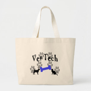 Grand Tote Bag Vétérinaire TECH avec l'os de chien