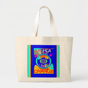 Grand Tote Bag Vibrant USA Change : une déclaration audacieuse