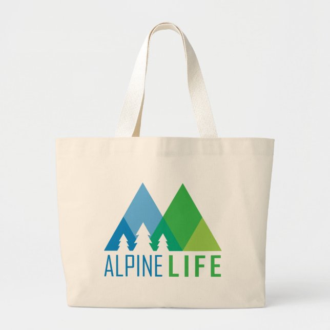Grand Tote Bag Vie alpine (Devant)