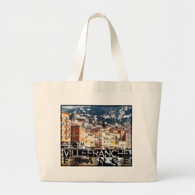 Grand Tote Bag Villefranche-sur-Mer (Devant)