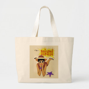 Grand Tote Bag Vintage Miami Beach