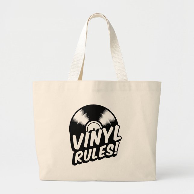 Grand Tote Bag vinyle (Devant)