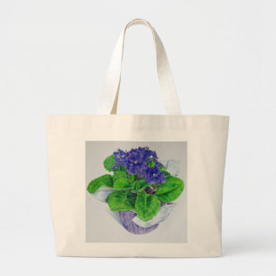 Grand Tote Bag Violette africaine