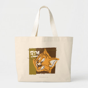 Grand Tote Bag Visage heureux de Tom
