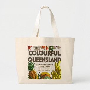 Grand Tote Bag Visiter Colorful Queensland