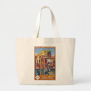Grand Tote Bag Visiter l'Inde ~ Muttra