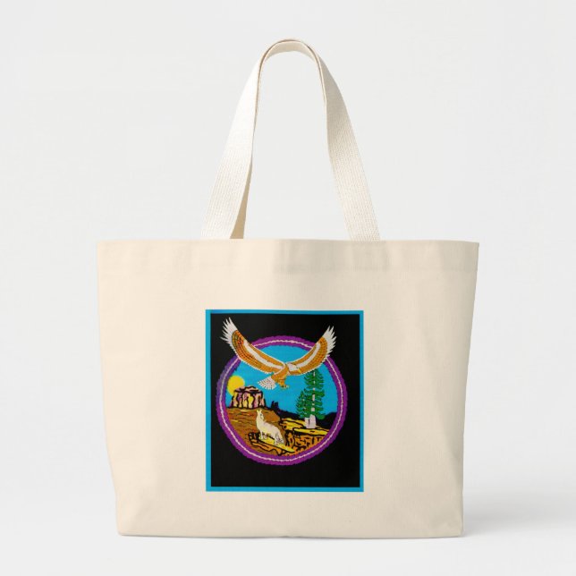 Grand Tote Bag Vol d'aigle (Devant)