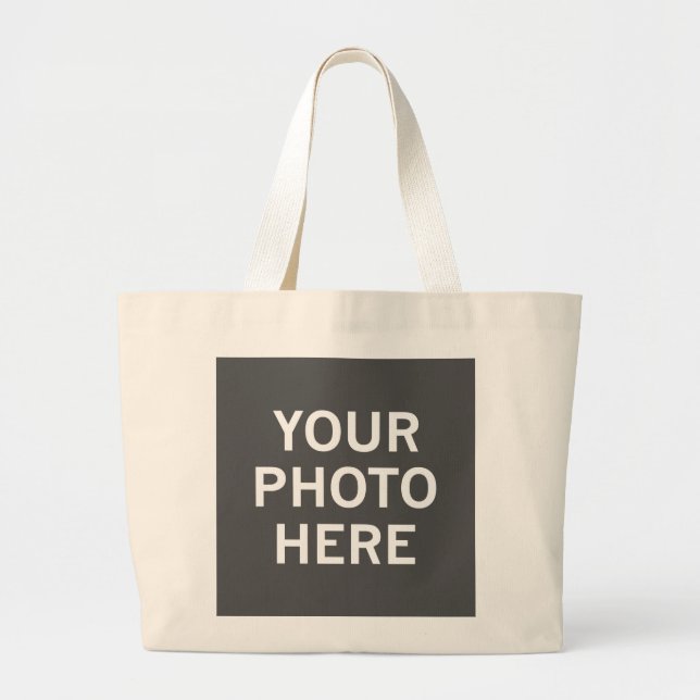 Grand Tote Bag Votre photo ici (Devant)