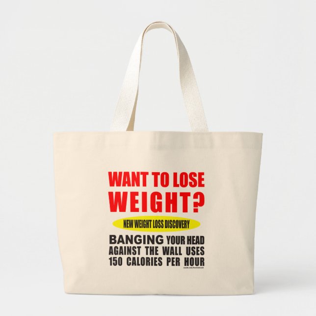 GRAND TOTE BAG VOULEZ PERDRE LE POIDS ? (Devant)