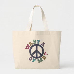 Grand Tote Bag Voulez une paix de moi