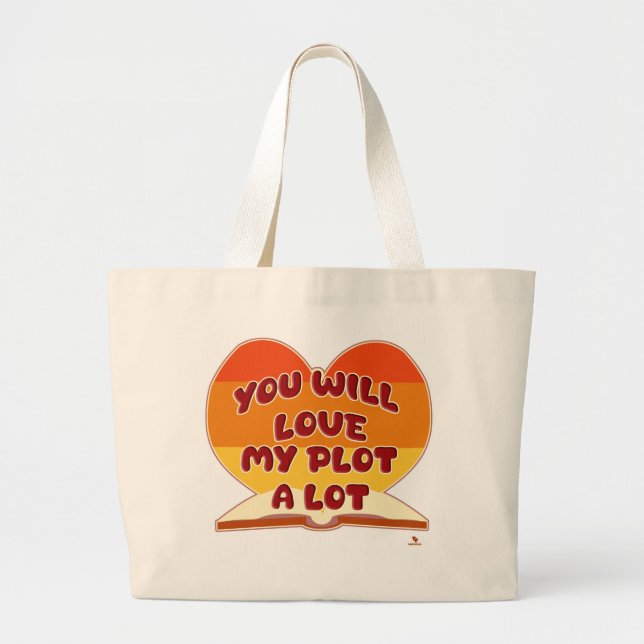 Grand Tote Bag Vous Aimerez Mon Parchemin Un Logo D'Écriture Beau (Devant)