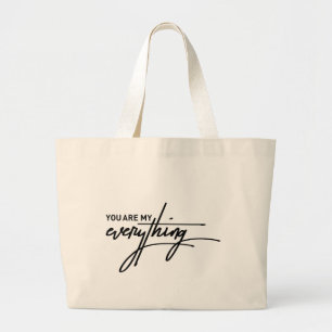 Grand Tote Bag Vous êtes mon tout Valentines Day Cadeau