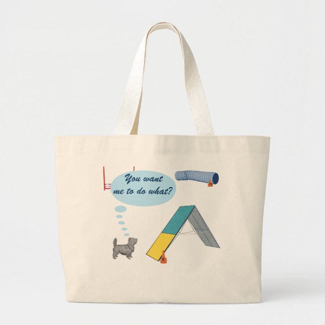 Grand Tote Bag Vous me voulez à ce qui ? (Devant)