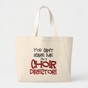 Grand Tote Bag Vous ne pouvez pas m'effrayer, je suis un