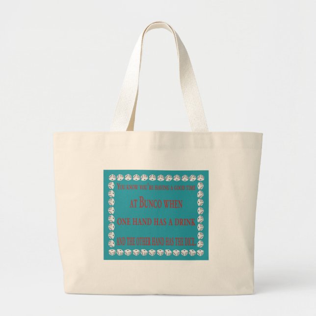 Grand Tote Bag vous savez que vous profitez d'un agréable moment (Devant)