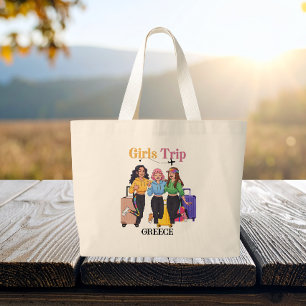 Grand Tote Bag Voyage de filles à destination personnalisée Vacan