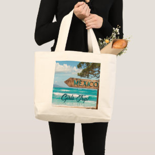 Grand Tote Bag VOYAGE FILLES ! Mexique Fun