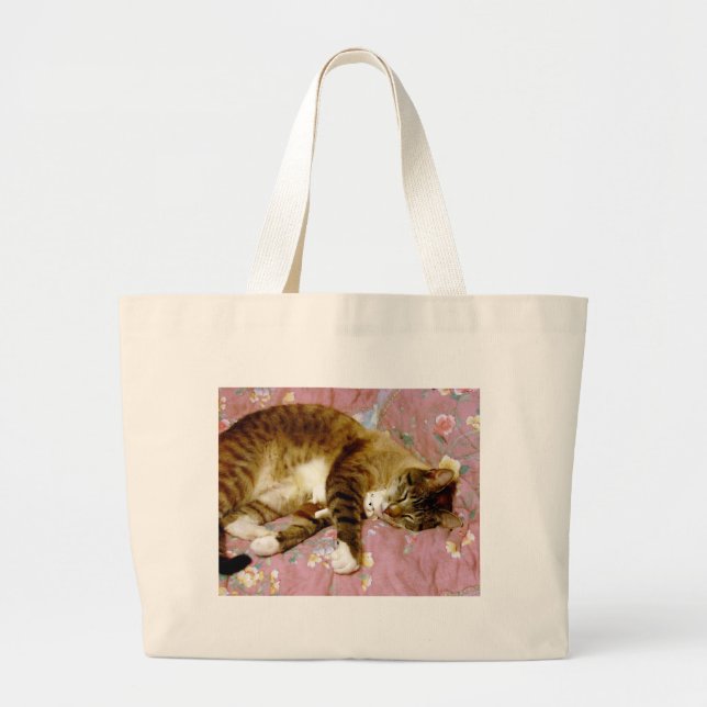 Grand Tote Bag Vrai chat, Fake chat 2 (Devant)