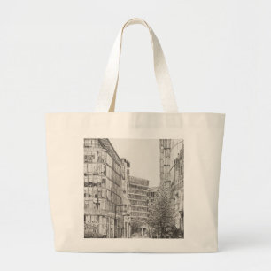 Grand Tote Bag Vue de Manchester Deansgate de cafe.2010