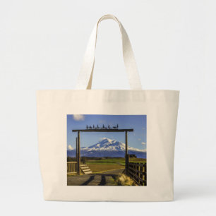 GRAND TOTE BAG VUE DE RANCH DE SHASTA
