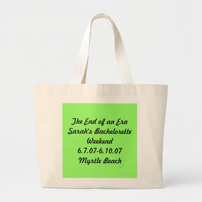 Grand Tote Bag week-end du bachelorette de Sarah (Devant)