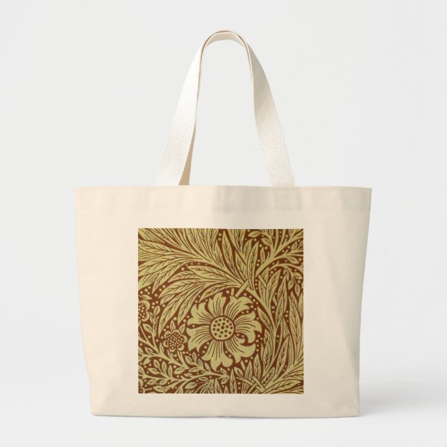 Grand Tote Bag William Morris Marigold Motif de fleurs antiques (Devant)