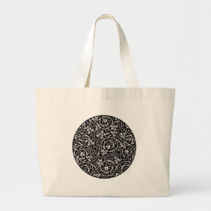 Grand Tote Bag William Morris Motif de la feuille de vigne