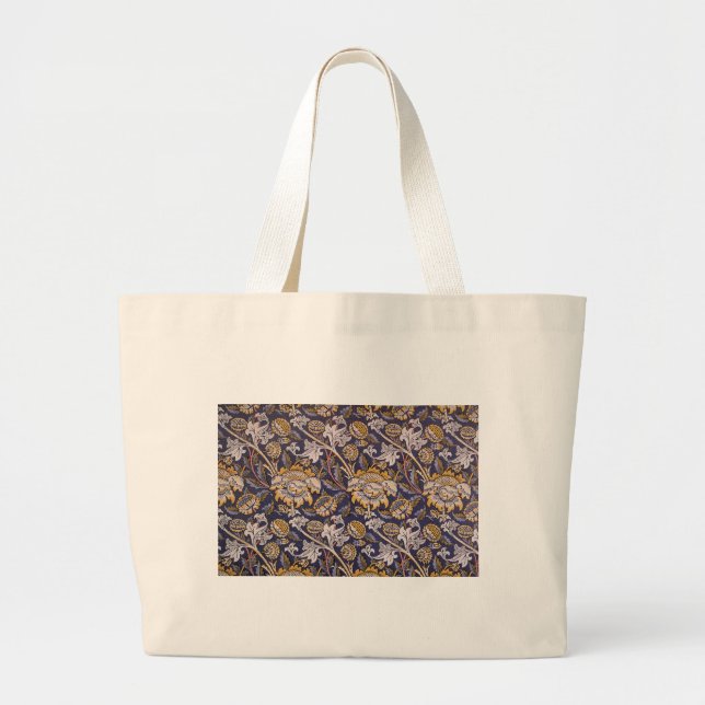 Grand Tote Bag William Morris Wey Fond d'écran Floral (Devant)