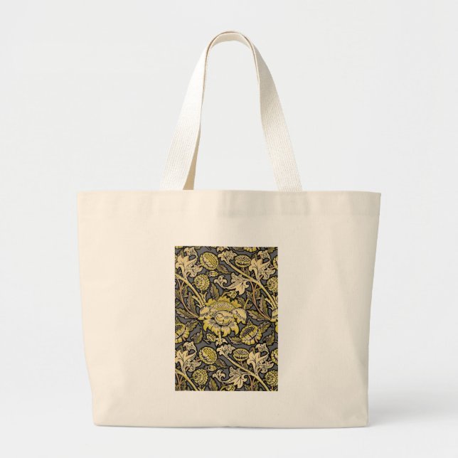 Grand Tote Bag William Morris Wey Fond d'écran Floral (Devant)