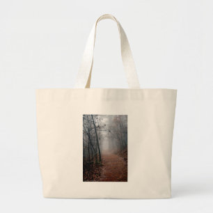 Grand Tote Bag Winters Fog - Pas de fin en vue sur le sentier Cad