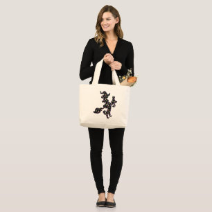 Grand Tote Bag Witchy And Cat, Halloween Mood