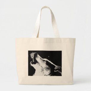 Grand Tote Bag Wolf Howling