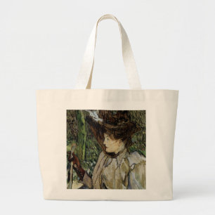 Grand Tote Bag Woman with Gloves by Toulouse-Lautrec