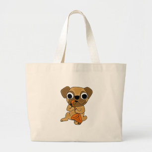 Grand Tote Bag XX carlin jouant la bande dessinée de saxophone
