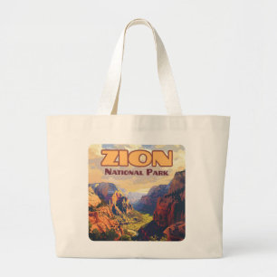 Grand Tote Bag Zion National Park Utah Moab Canyon Retro