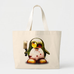 Grand Tote Bag Zombi Tux (Linux Tux)