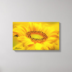 Grand Tournesol Jaune toile étirée Imprimer