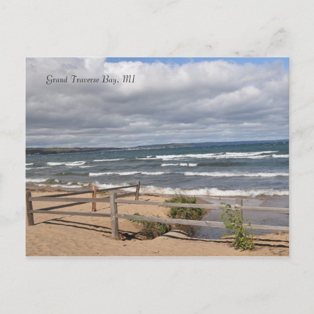 Grand Traverse Bay, carte postale MI (Devant)