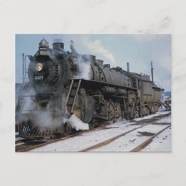 Grand Trunk Western Railroad, 2-8-4, Nr. 6327, Nr. Postkarte (Vorderseite)